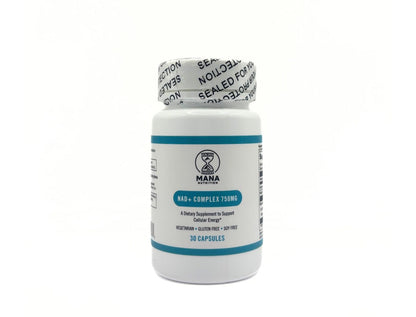 Complejo NAD+ 750MG con niacina y vitamina C vegano