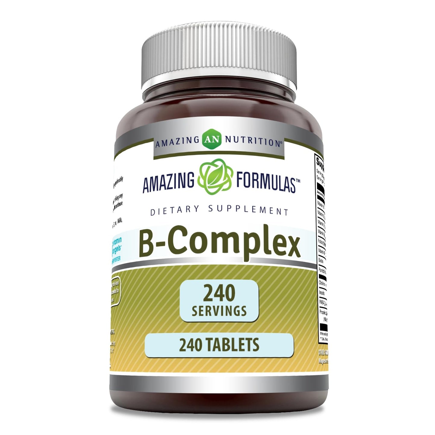 Complejo vitamina B Amazing Formulas 240 tabletas botella
