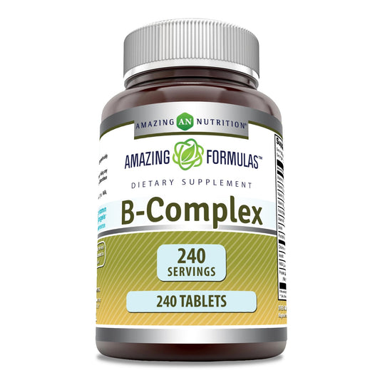 Complejo vitamina B Amazing Formulas 240 tabletas botella