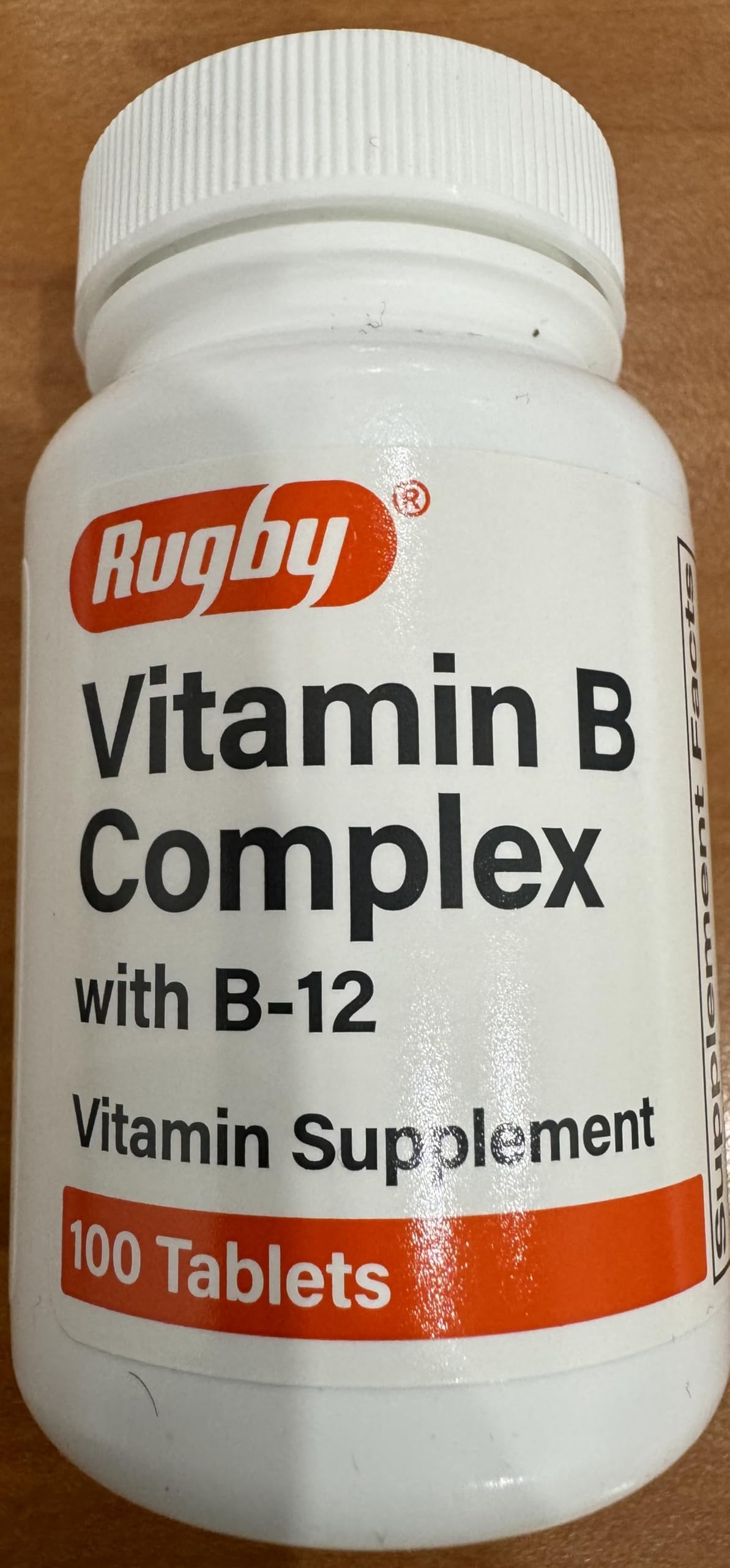 Tabletas de complejo de vitamina B con B-12 Rugby
