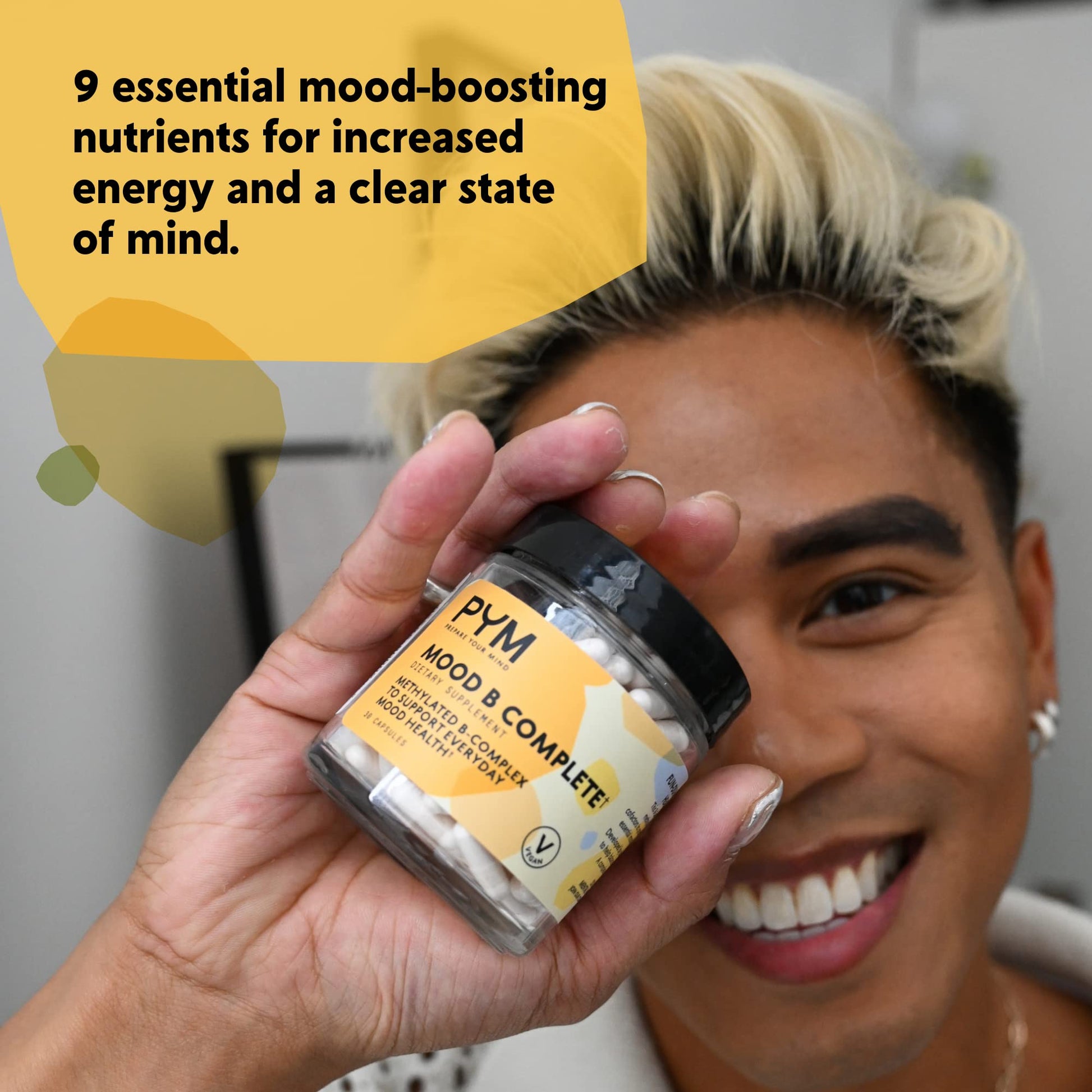 Complejo vitamina B para claridad mental y estado de ánimo PYM