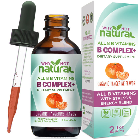 Gotas líquidas suplemento vitamina b complejo orgánico naranja