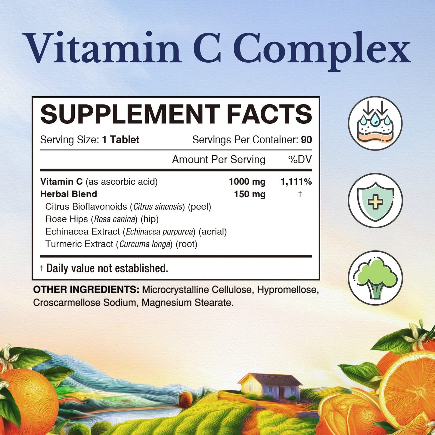 Complejo vitamina C vegano Vitalitown