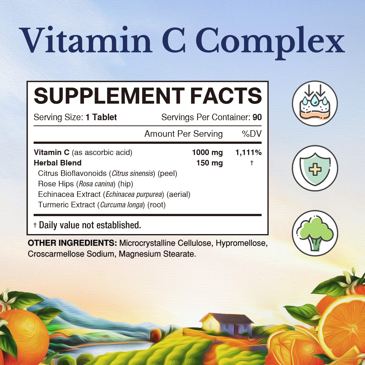 Complejo vitamina C vegano Vitalitown