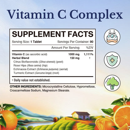 Complejo vitamina C vegano Vitalitown