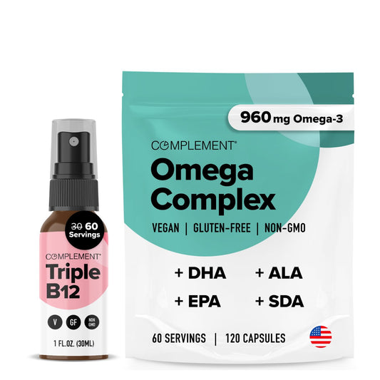 Complement Omega Complex botella cápsulas suplemento omega 3 vegano