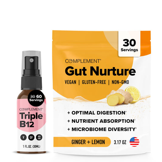 Complement Triple B12 Spray suplemento vegano sabor frambuesa