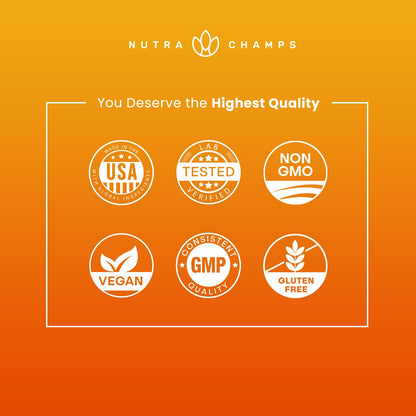 Complemento vitamínico vegano para salud ósea y artística NutraChamps