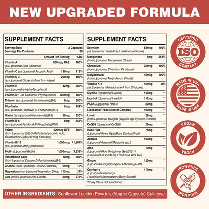 Componentes y certificaciones del multivitamínico Sambugra