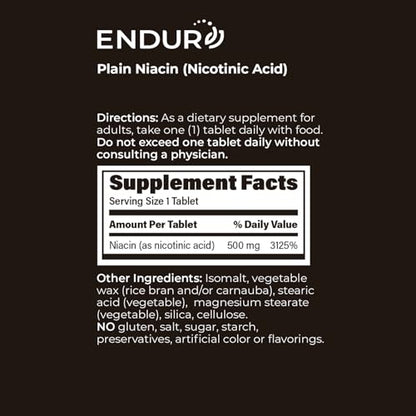 Composición Endur B3 Niacina con fitoesteroles.