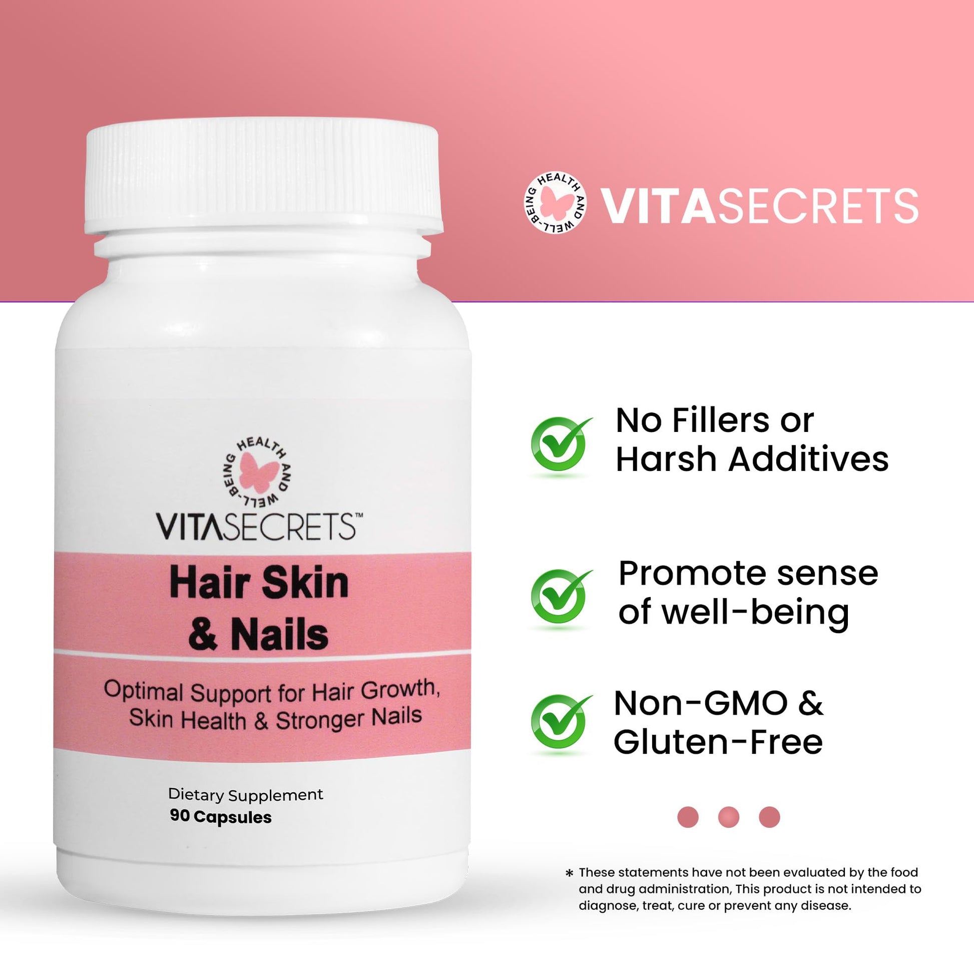 Composición de suplementos Vitasecrets en EE.UU