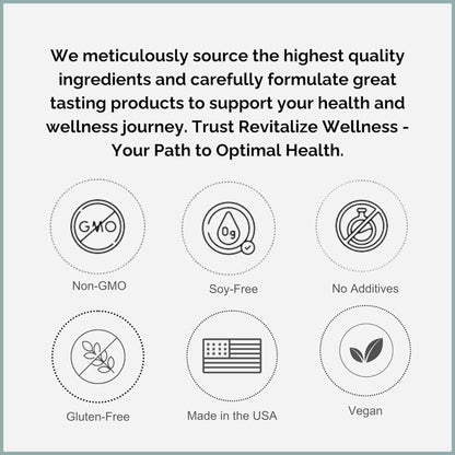 Detalle de comprimidos masticables vitamina B3 Revitalize Wellness