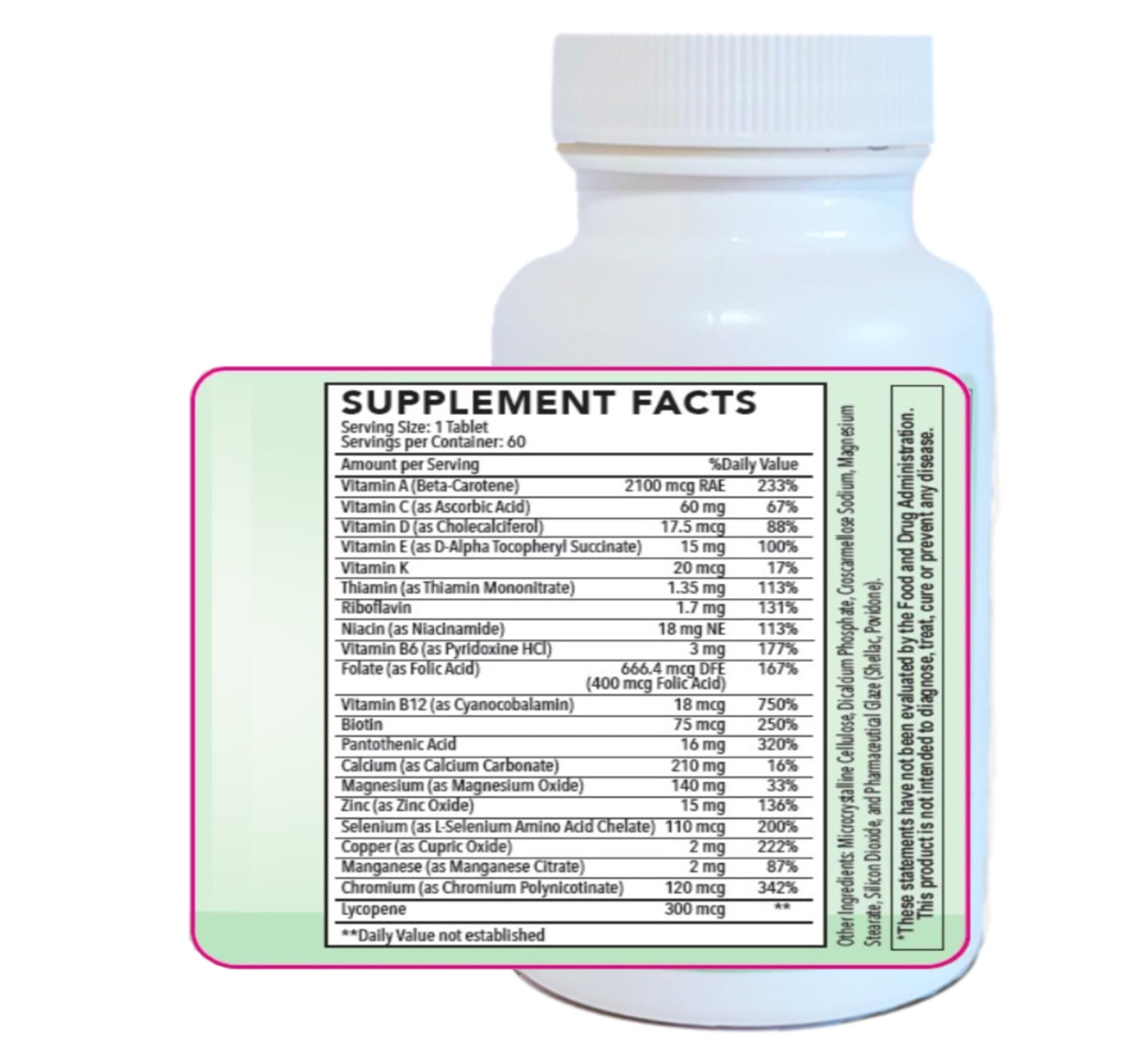 Comprimidos multivitamínicos NatureMak - soporte hombre.