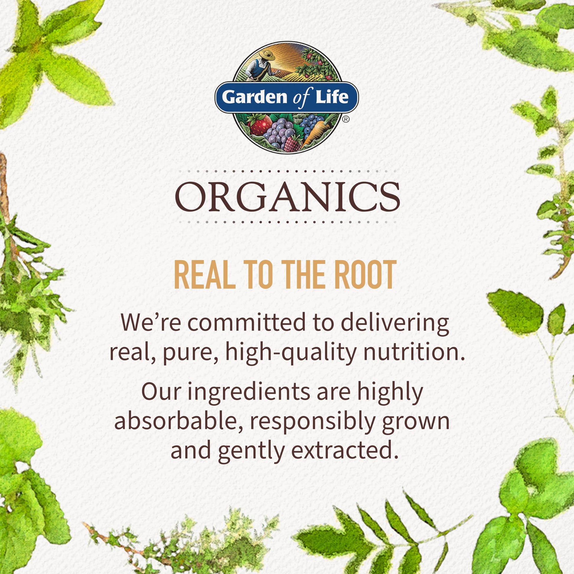 Compromiso de calidad de Garden of Life Organics