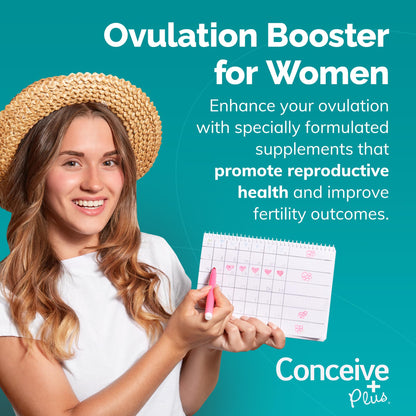 Cápsulas Conceive Plus fertilidad femenina combinación ovulación 180 unidades