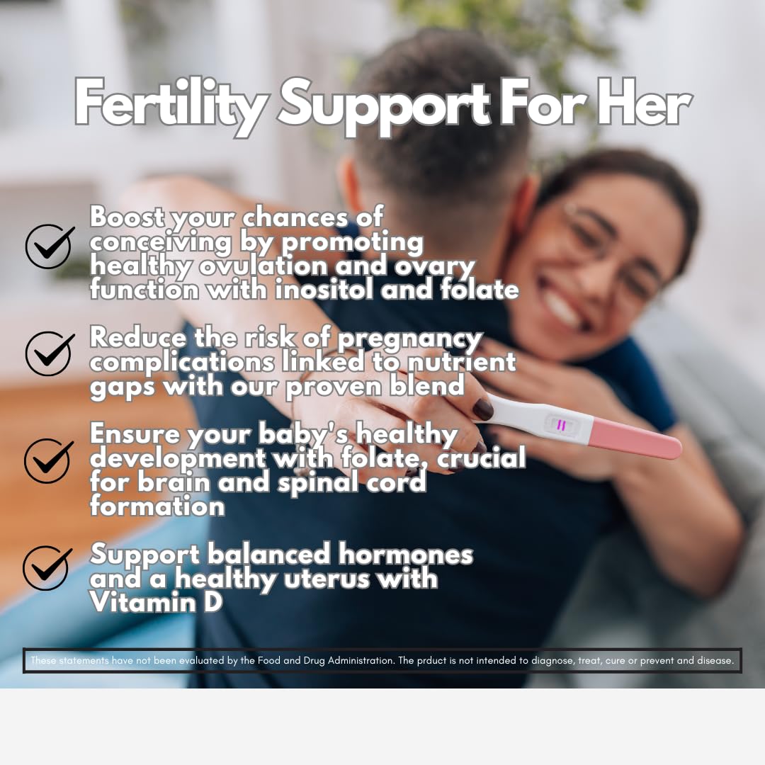 Conceive RX suplemento sin gluten para fertilidad femenina 60 unidades
