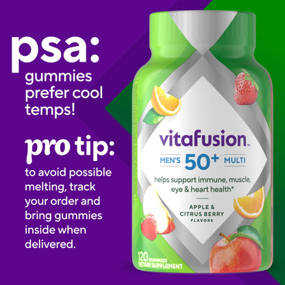 Consejo de evitación de derretimiento para gomitas Vitafusion.