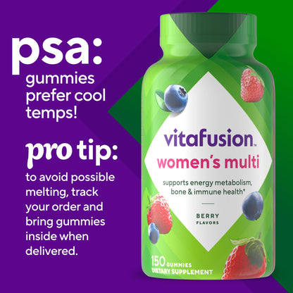 Consejo de uso para gomitas multivitamínicas