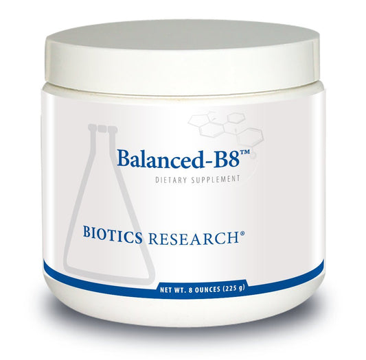 Contenedor Biotics Research Balanced B8 polvo salud femenina
