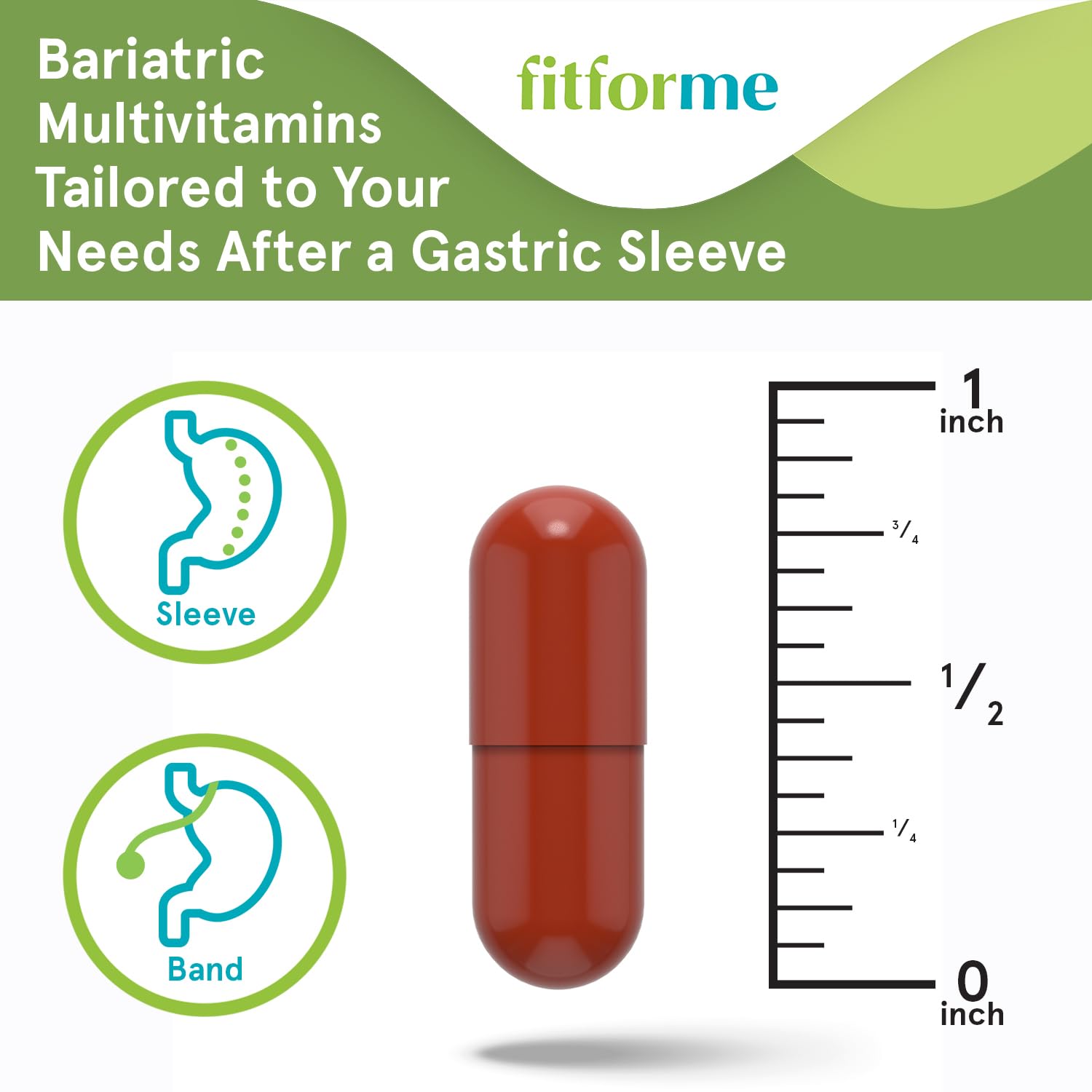 Contenido de la cápsula FitForMe tras cirugía bariátrica