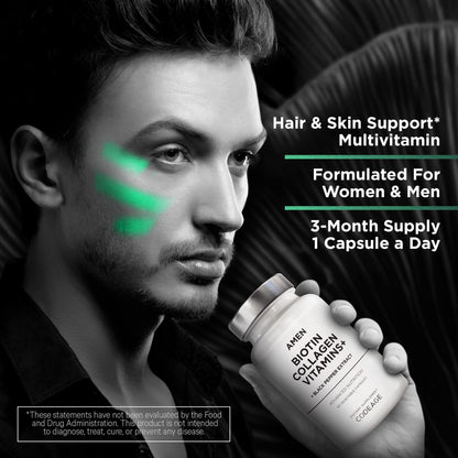 Contenido del frasco Amen Biotin Collagen