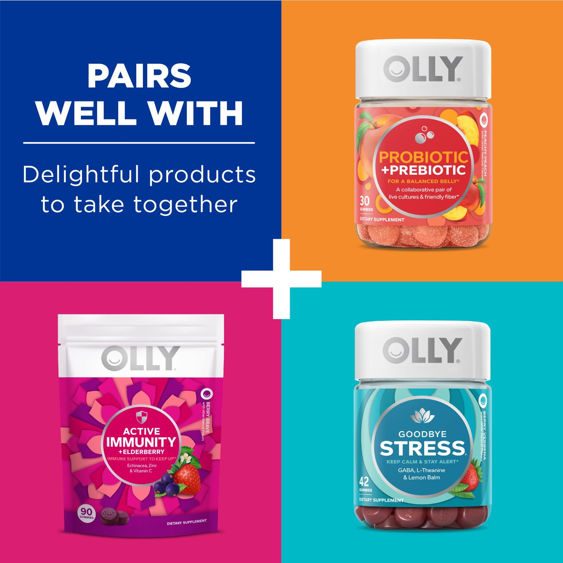 Contenido gomitas OLLY para salud integral de hombres
