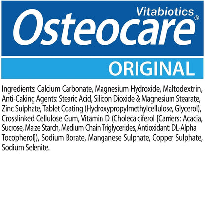 Contenido de Ingredientes Suplemento Osteocare
