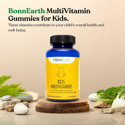 Contenido multivitaminas vegetarianas BonnEarth para niños