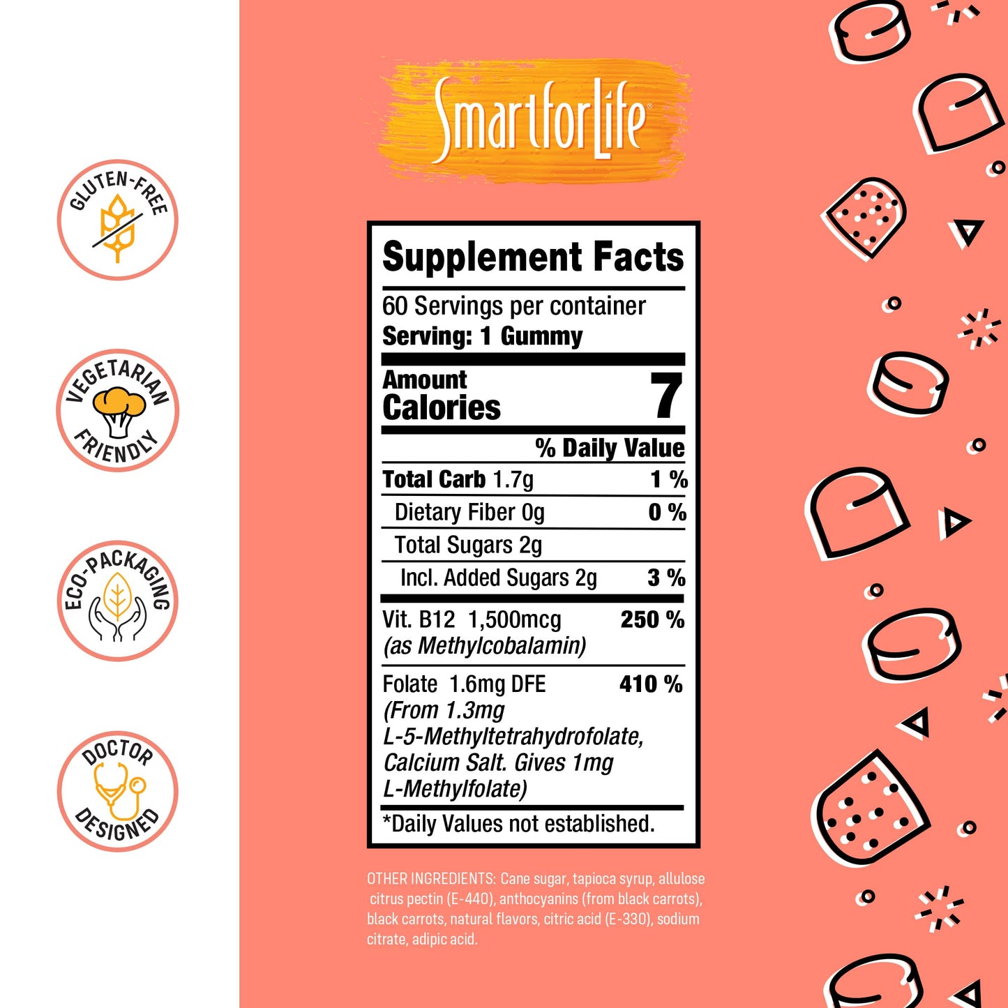 Contenido nutricional y beneficios de gomitas L-metilfolato