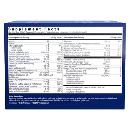 Contenido viales Orthomol Natal vitaminas minerales