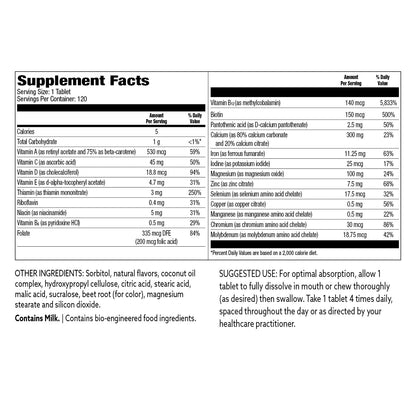 contenido vitaminas y minerales bariatric choice