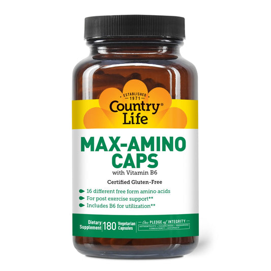 Country Life Maxi-Amino cápsulas vegetarianas 180 unidades