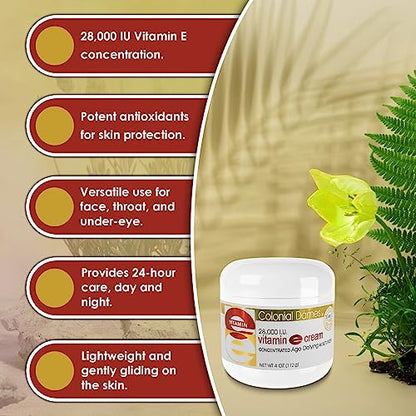 Crema antioxidante vitamina e hidratación profunda colonial dames