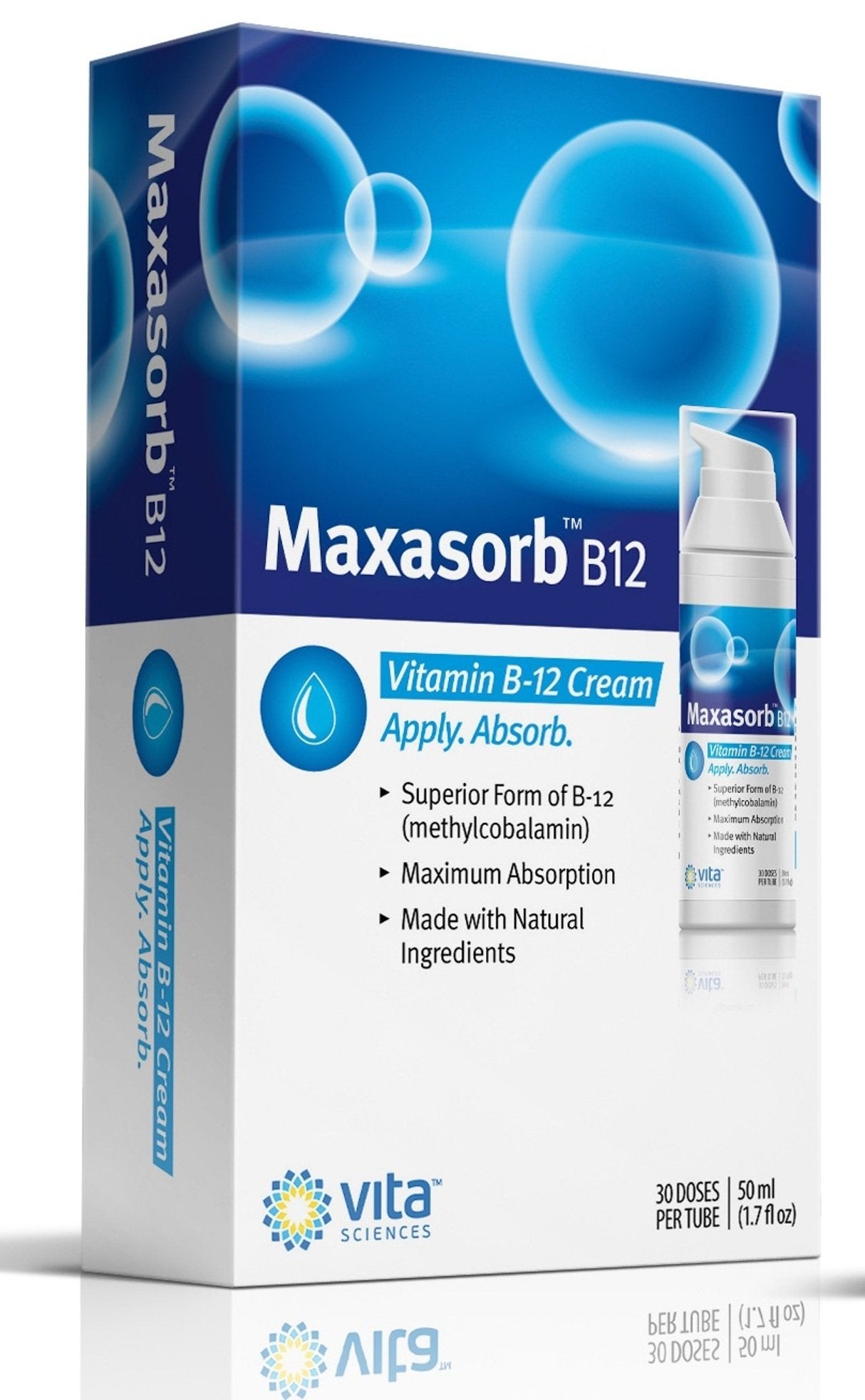 Crema tópica vitamina b12 Vita Sciences ayuda con eczema y psoriasis