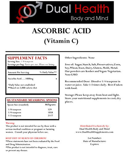 Cristales de ácido ascórbico pureza alta para suplemento vitamina c