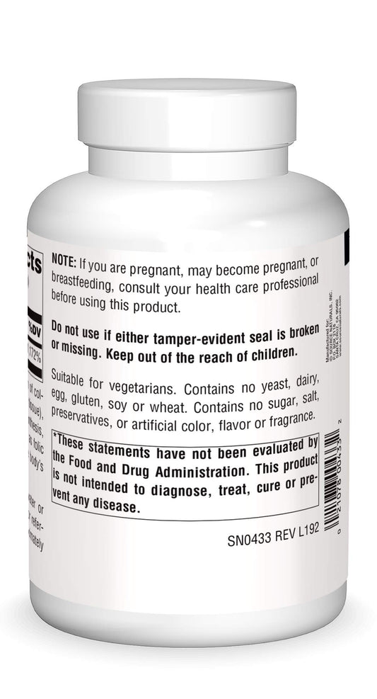 Cristales de vitamina C Source Naturals detalle empaque