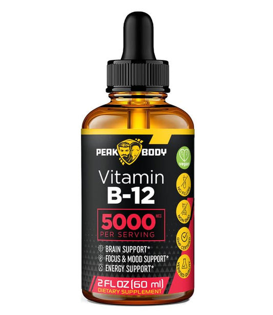 Cuentagotas para suplemento vitamina b-12 líquida 5000 mcg