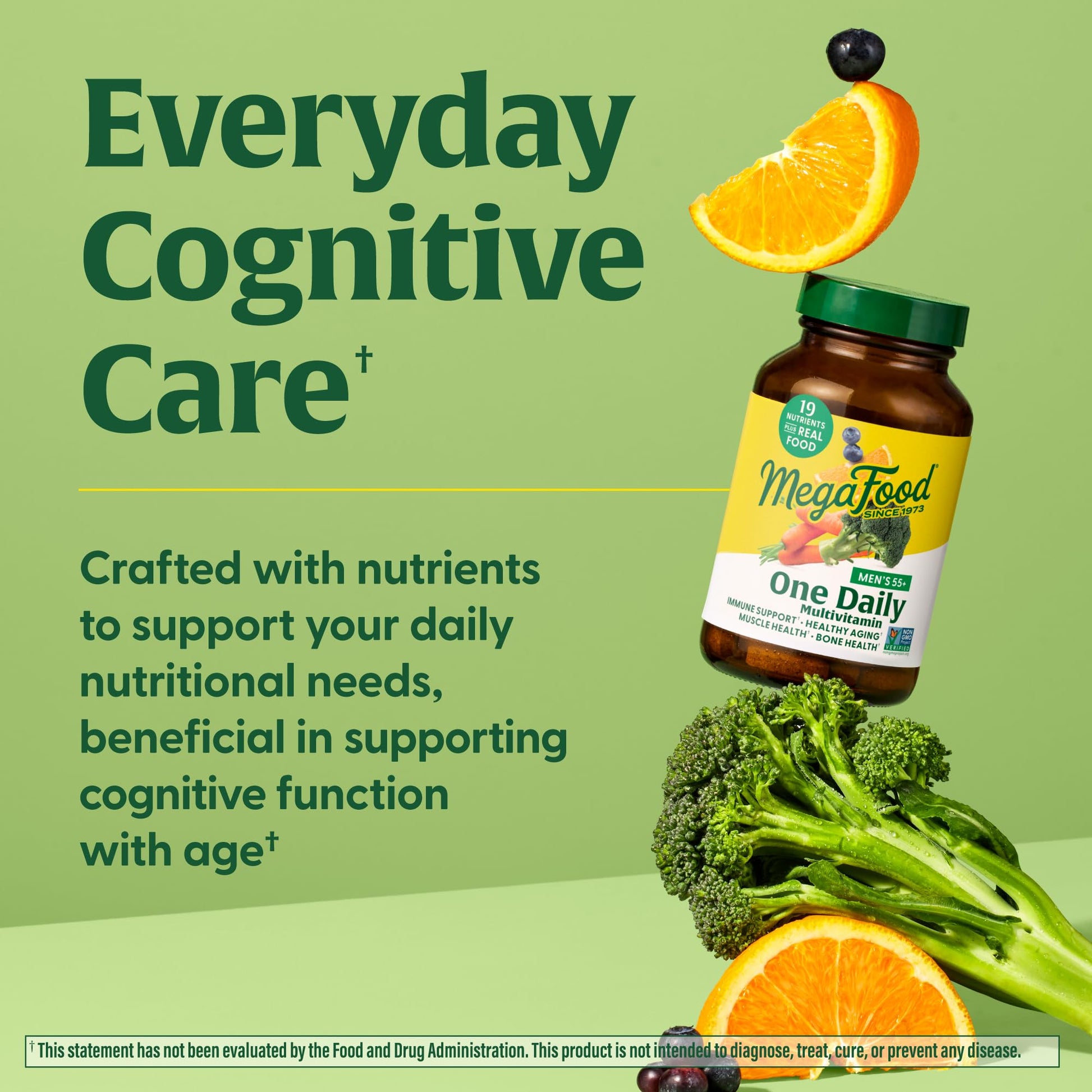 Cuidado cognitivo diario con MegaFood multivitamínico