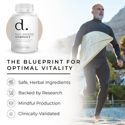 Daily defense vitaminas soporte inmunológico y muscular