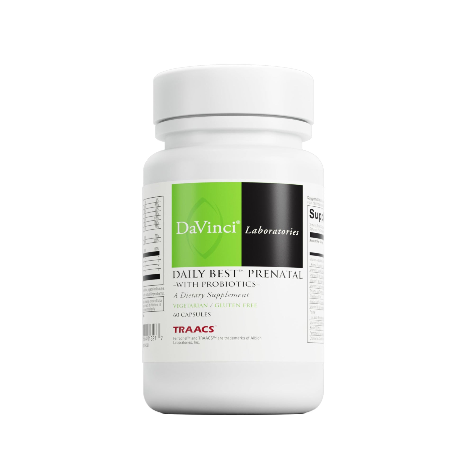 DAVINCI multivitamínico prenatal con probióticos 60 cápsulas