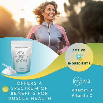 Debajo del paquete Vital Muscle Boost detalles y advertencias