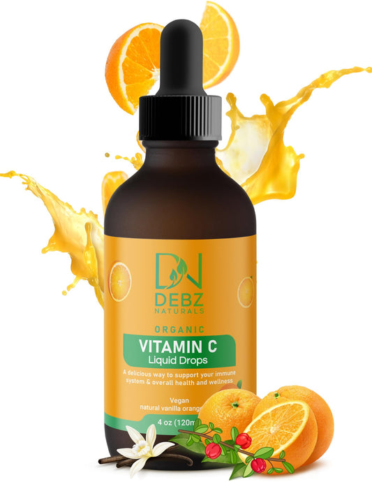 Debz Naturals gotas líquidas vitamina c orgánica apoyo inmunológico