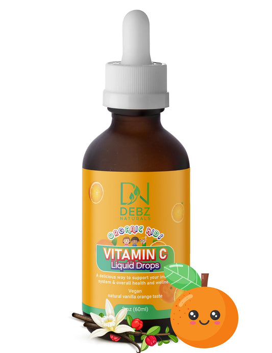 Debz Naturals gotas líquidas vitamina c orgánica para niños 2 oz