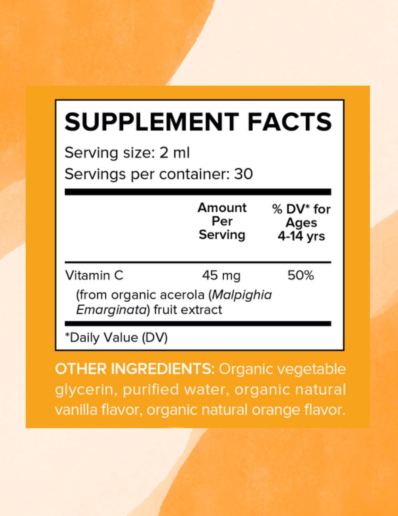 Vitamina c niños Debz Naturals gotas líquidas orgánicas 2 oz