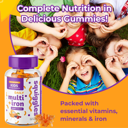 Deliciosas gomitas multivitamínicas Squiggles para niños
