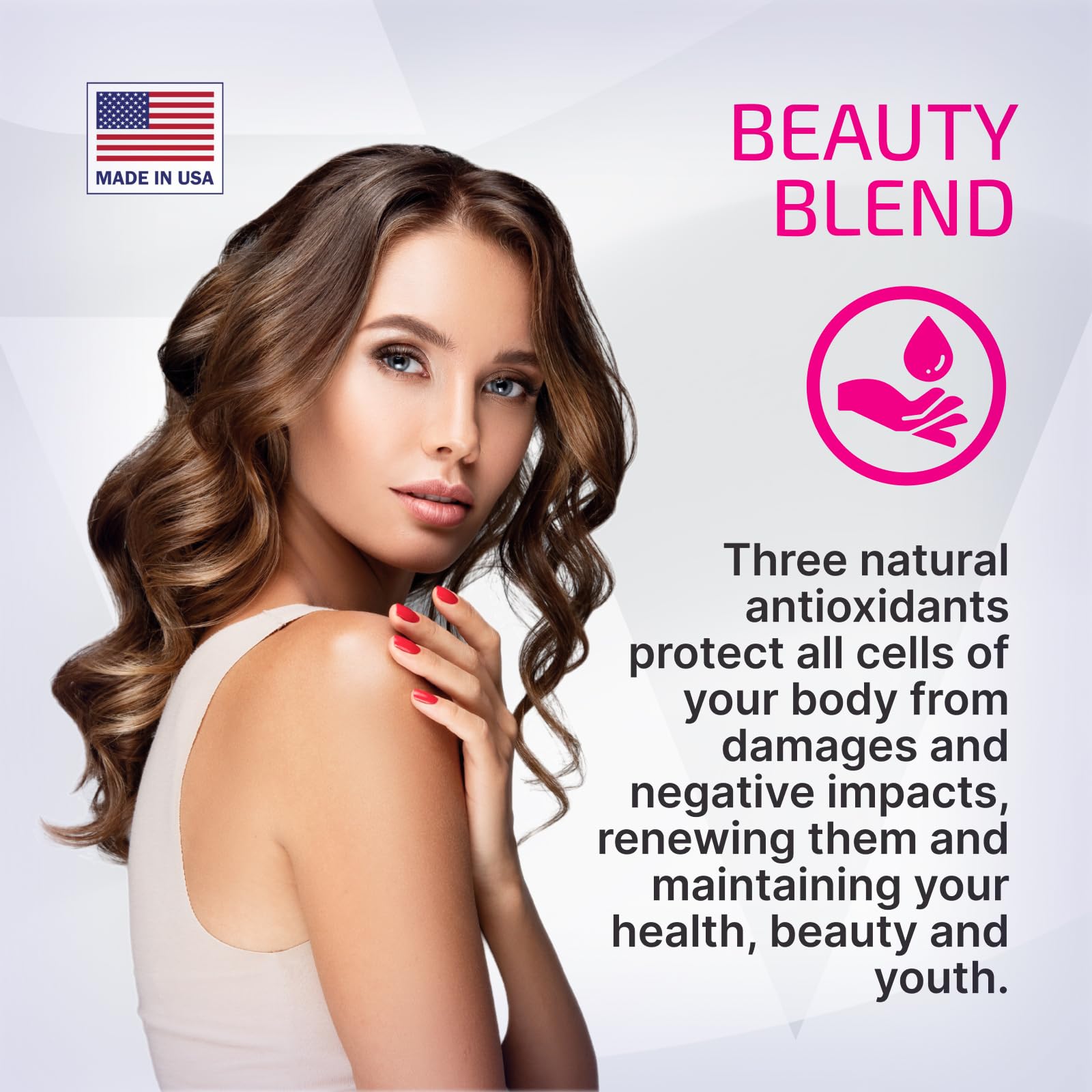 Descripción de mezcla de belleza del VPLab multivitamínico para mujeres.