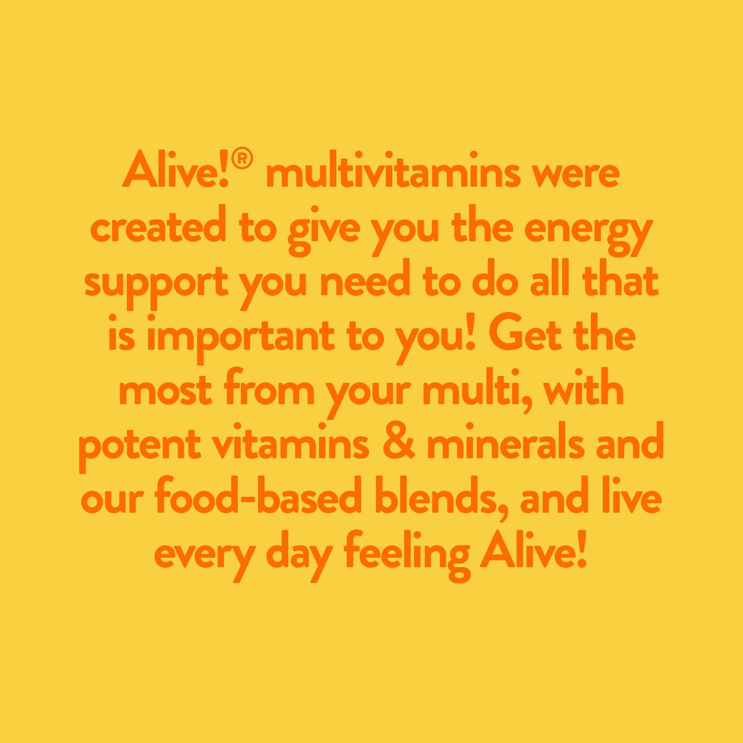 Descripción del multivitamínico Alive!