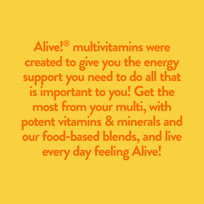 Descripción del multivitamínico Alive!