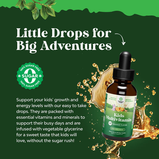 Descripción multivitamínico Nature's Craft con sabor a naranja.