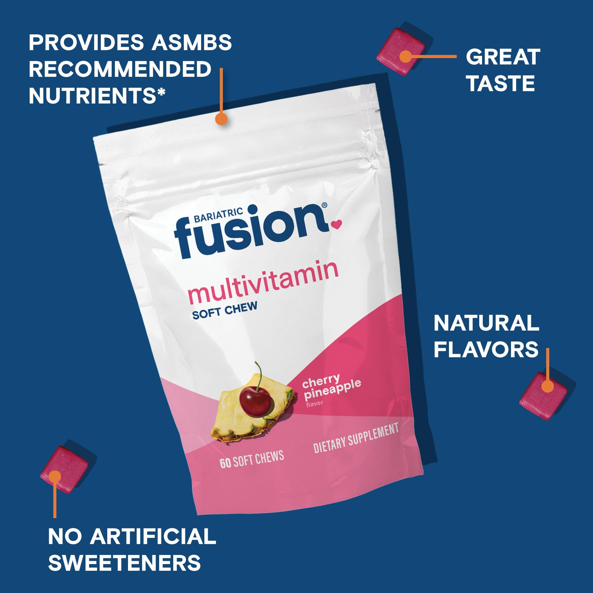Descripción suplementaria de multivitaminas Bariatric Fusion